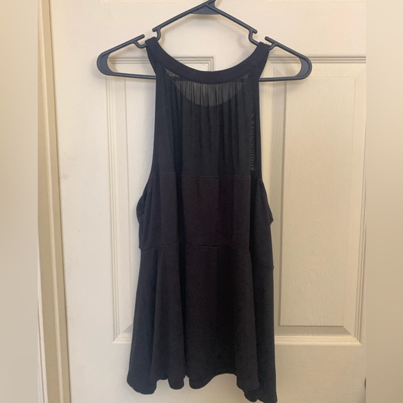 Torrid Peplum Sweetheart Mesh Sleeveless Top - Picture 2 of 5